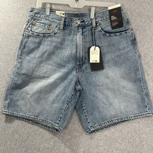 Levi's 468 Loose baggy Jean Shorts Men's 33x9 actual 34x9 cotton linen